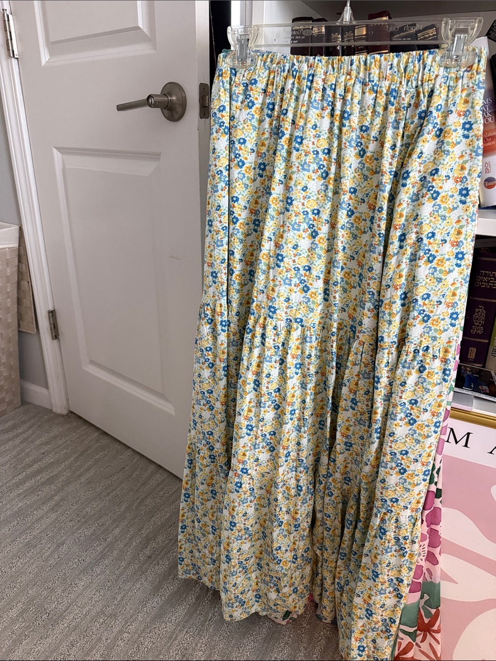 Amazon Yellow Floral Maxi Skirt